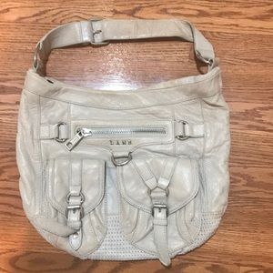 L.A.M.B grey leather handbag